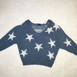 Blank Paige Oversized Cropped One Shoulder Sweater